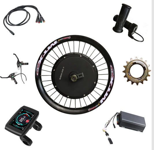 72v 5000w Ebike Motor and Battery Conversion Kit