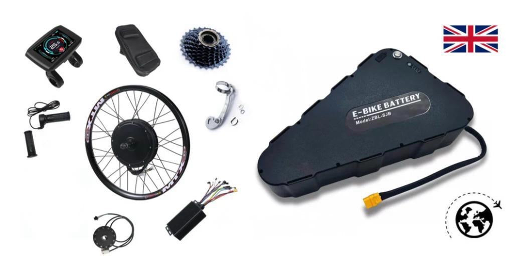 2000w 52v ebike conversion kit motor battery LG Cells MTX Rim Full Kit