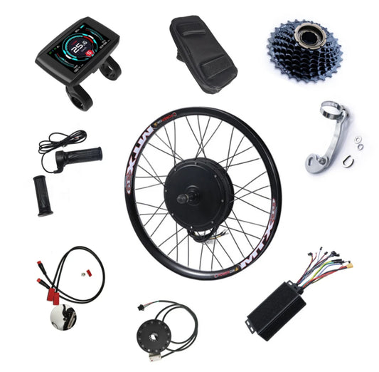 72v 3000w Ebike Motor and Battery Conversion Kit