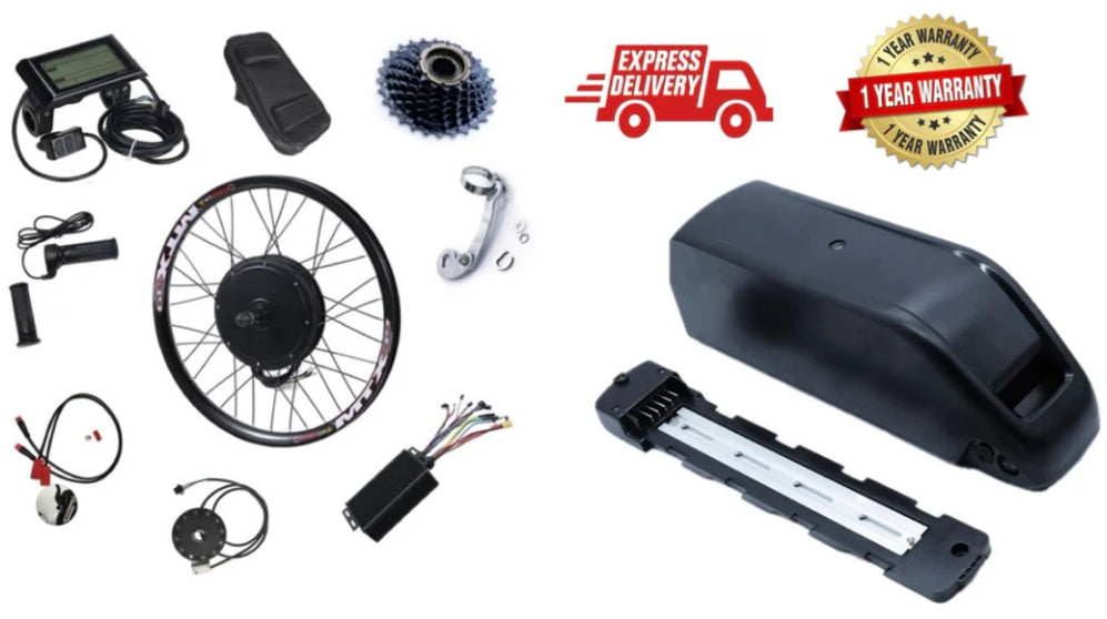 2000w 52v 20Ah ebike conversion kit motor battery LG Cells MTX Rim Full Kit